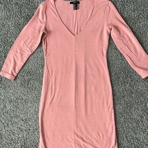 Forever 21 Blush Long Sleeve Dress